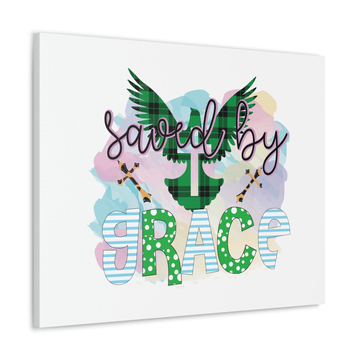 Scripture Walls Saved By Grace Ephesians 2:8-9 Dove Christian Wall Art Bible Verse Print Ready to Hang Unframed-Express Your Love Gifts