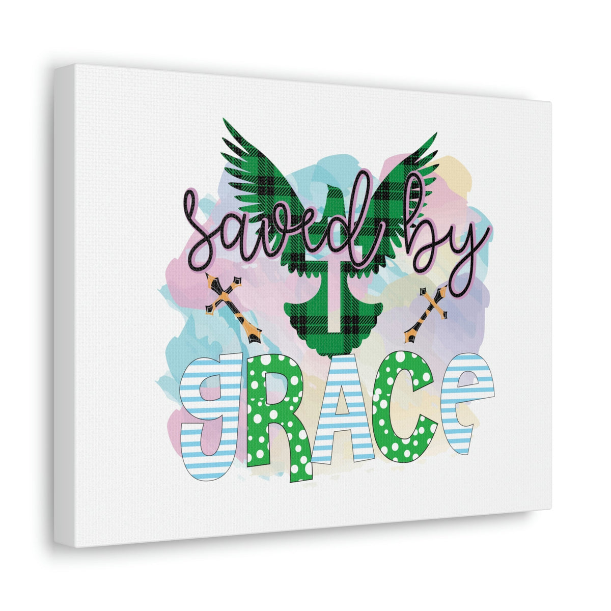 Scripture Walls Saved By Grace Ephesians 2:8-9 Dove Christian Wall Art Bible Verse Print Ready to Hang Unframed-Express Your Love Gifts