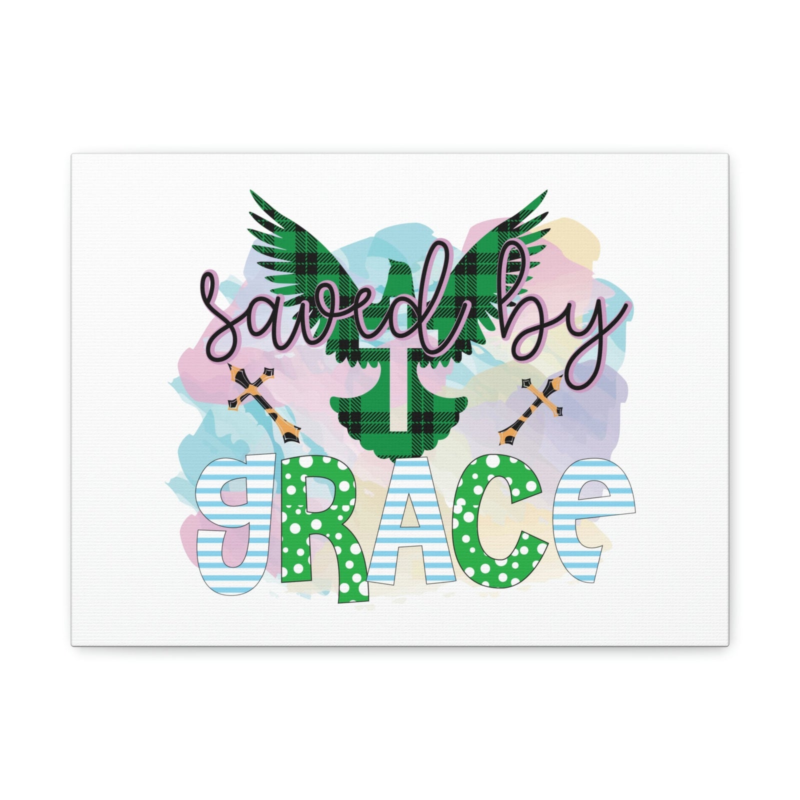 Scripture Walls Saved By Grace Ephesians 2:8-9 Dove Christian Wall Art Bible Verse Print Ready to Hang Unframed-Express Your Love Gifts