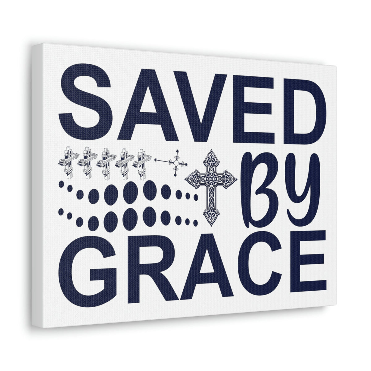 Scripture Walls Saved By Grace Ephesians 2:8 Christian Wall Art Print Ready to Hang Unframed-Express Your Love Gifts
