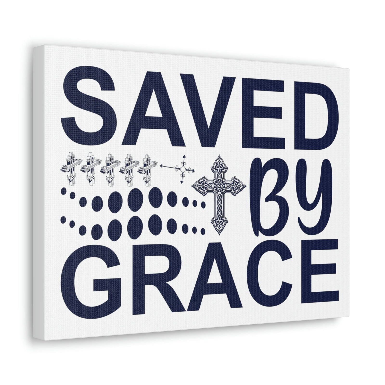 Scripture Walls Saved By Grace Ephesians 2:8 Christian Wall Art Print Ready to Hang Unframed-Express Your Love Gifts