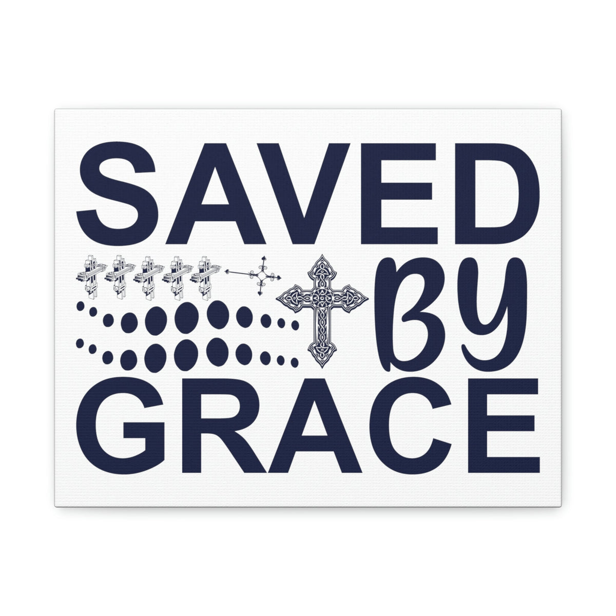 Scripture Walls Saved By Grace Ephesians 2:8 Christian Wall Art Print Ready to Hang Unframed-Express Your Love Gifts