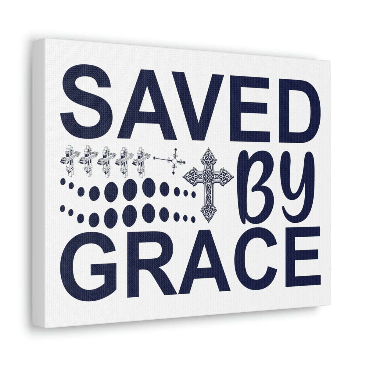 Scripture Walls Saved By Grace Ephesians 2:8 Christian Wall Art Print Ready to Hang Unframed-Express Your Love Gifts