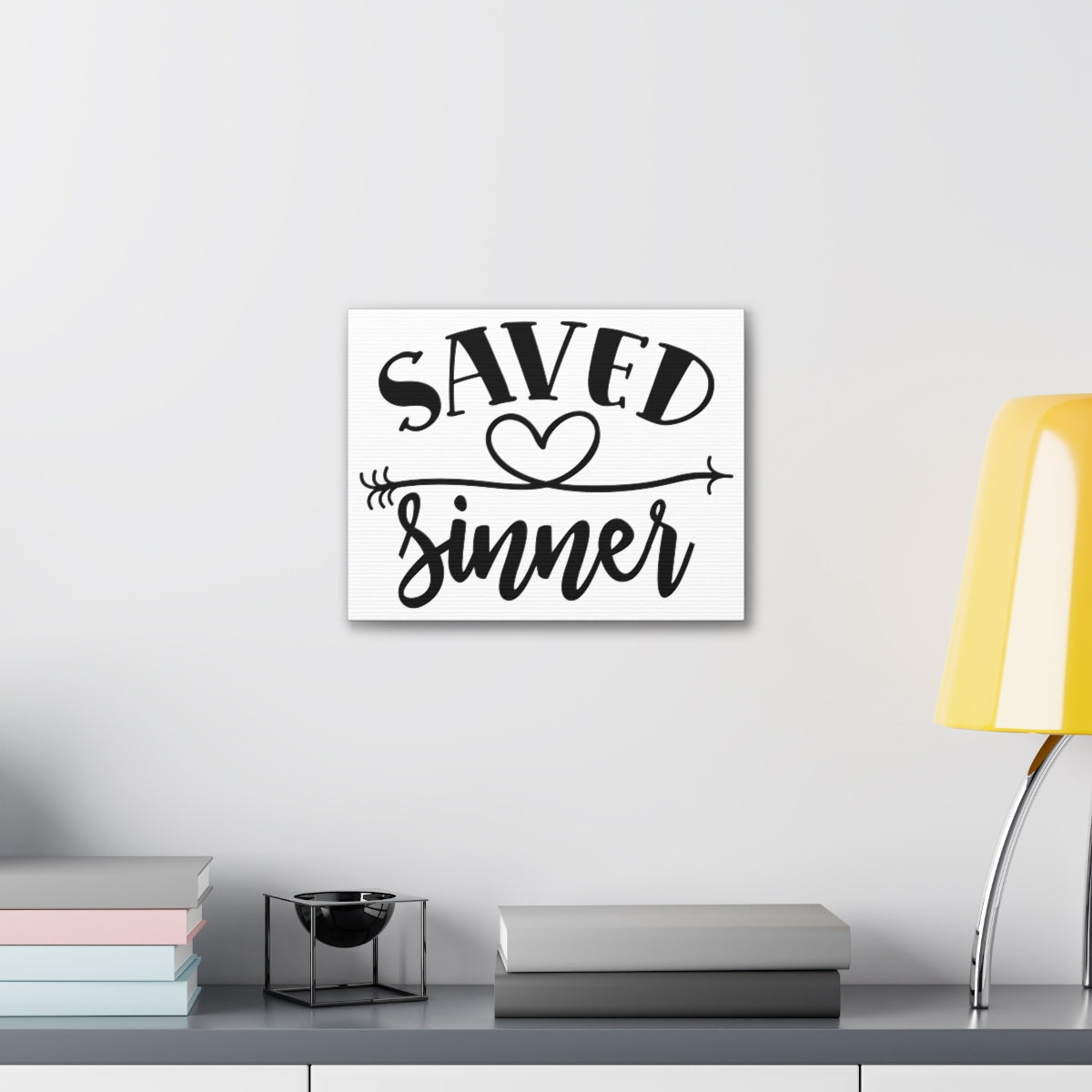 Scripture Walls Saved Sinner Heart 1 Timothy 1:15 Christian Wall Art Print Ready to Hang Unframed-Express Your Love Gifts