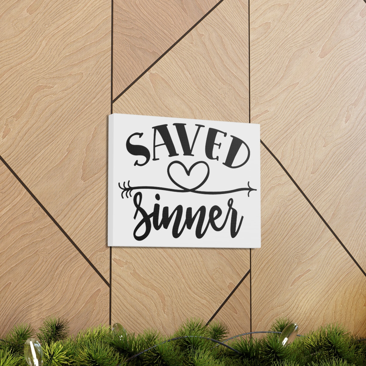 Scripture Walls Saved Sinner Heart 1 Timothy 1:15 Christian Wall Art Print Ready to Hang Unframed-Express Your Love Gifts