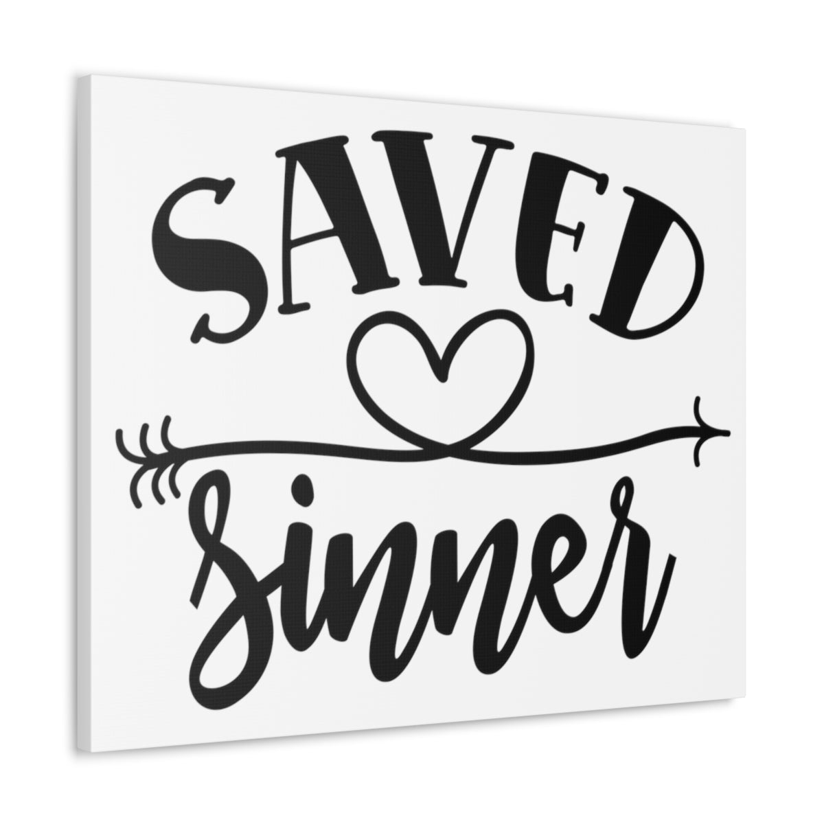 Scripture Walls Saved Sinner Heart 1 Timothy 1:15 Christian Wall Art Print Ready to Hang Unframed-Express Your Love Gifts