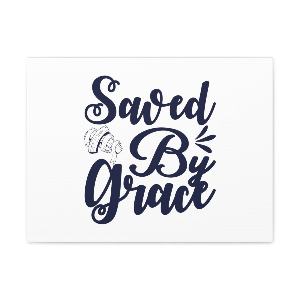 Scripture Walls Sawed By Grace Acts 15:11 Christian Wall Art Bible Verse Print Ready to Hang Unframed-Express Your Love Gifts