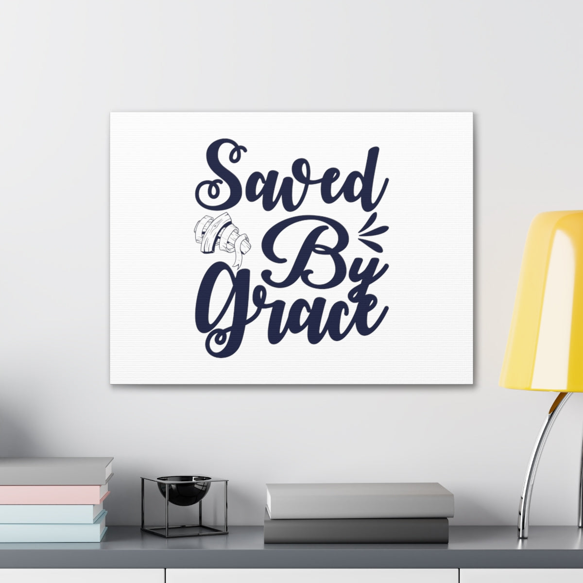 Scripture Walls Sawed By Grace Acts 15:11 Christian Wall Art Bible Verse Print Ready to Hang Unframed-Express Your Love Gifts