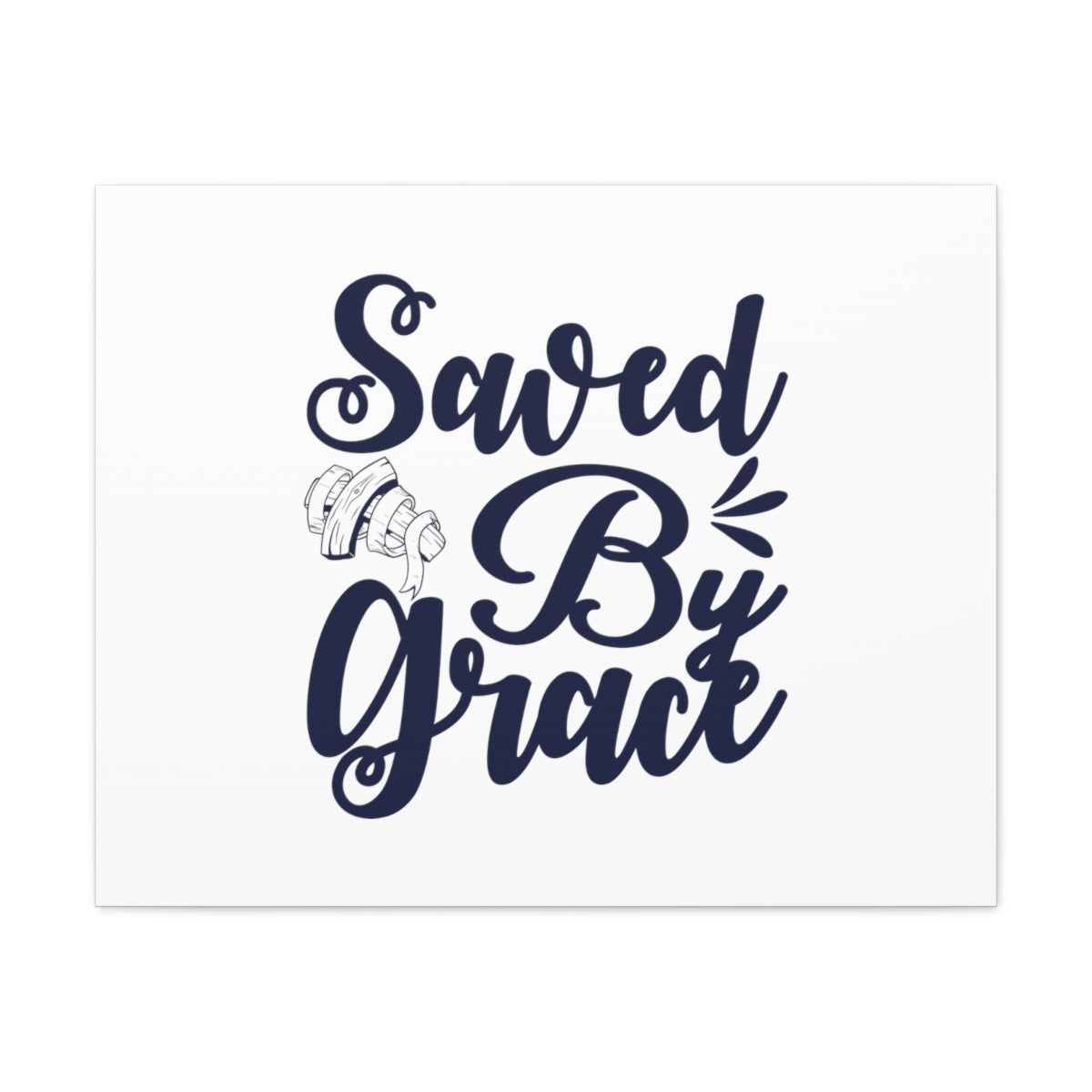 Scripture Walls Sawed By Grace Acts 15:11 Christian Wall Art Bible Verse Print Ready to Hang Unframed-Express Your Love Gifts