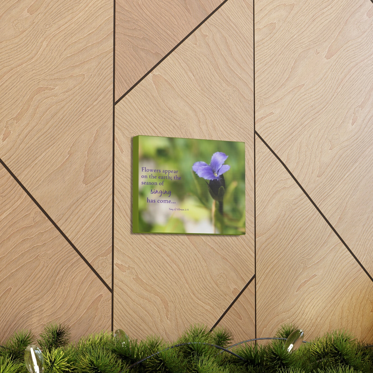 Scripture Walls Season Of Singing Song Of Solomon 2:12 Bible Verse Canvas Christian Wall Art Bible Verse Print Ready To Hang Unframed-Express Your Love Gifts