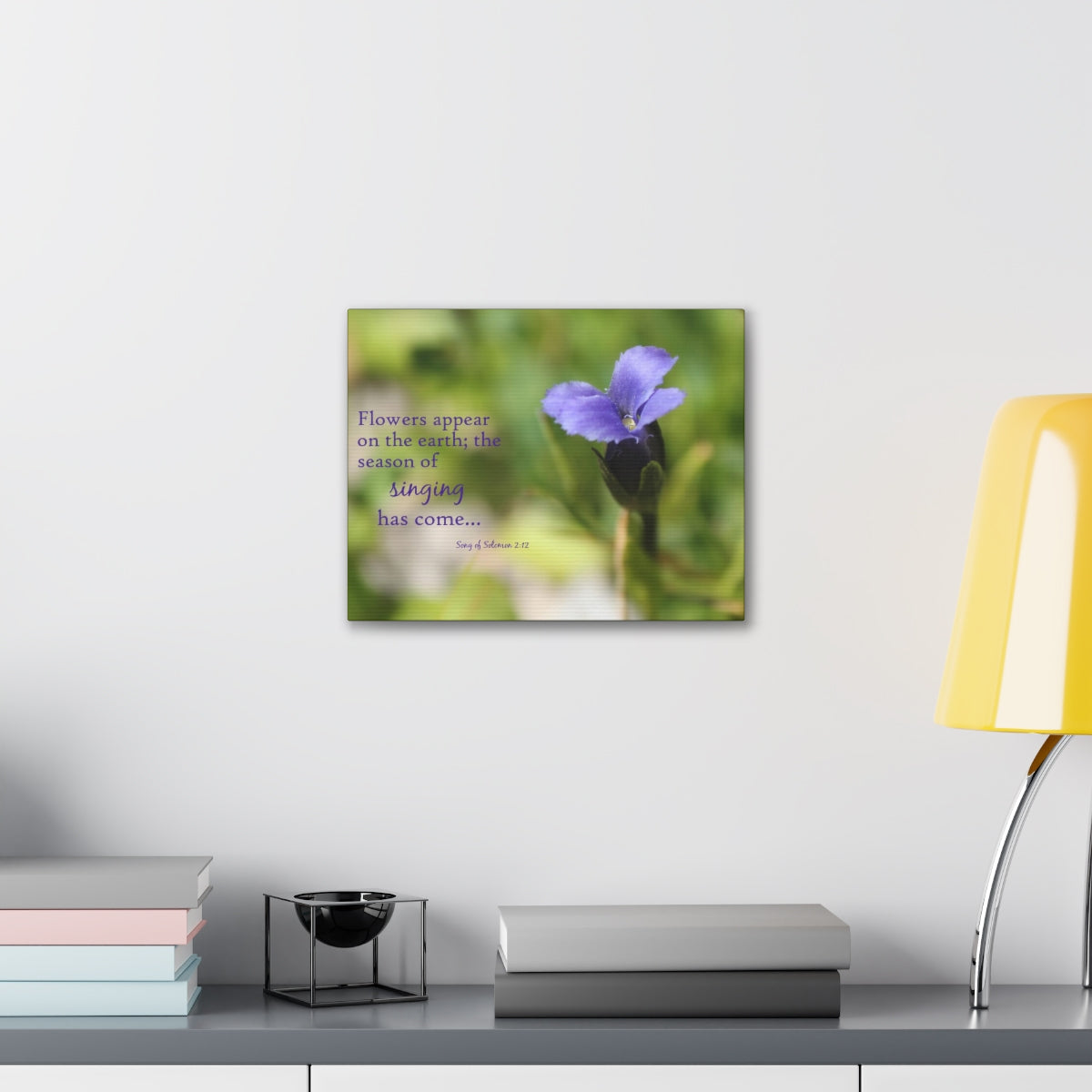 Scripture Walls Season Of Singing Song Of Solomon 2:12 Bible Verse Canvas Christian Wall Art Bible Verse Print Ready To Hang Unframed-Express Your Love Gifts