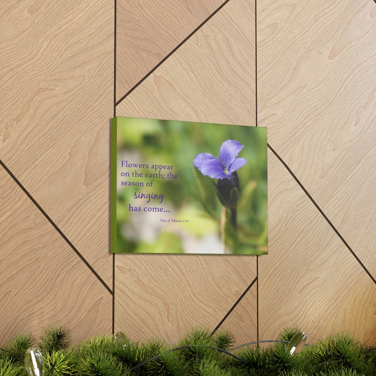 Scripture Walls Season Of Singing Song Of Solomon 2:12 Bible Verse Canvas Christian Wall Art Bible Verse Print Ready To Hang Unframed-Express Your Love Gifts