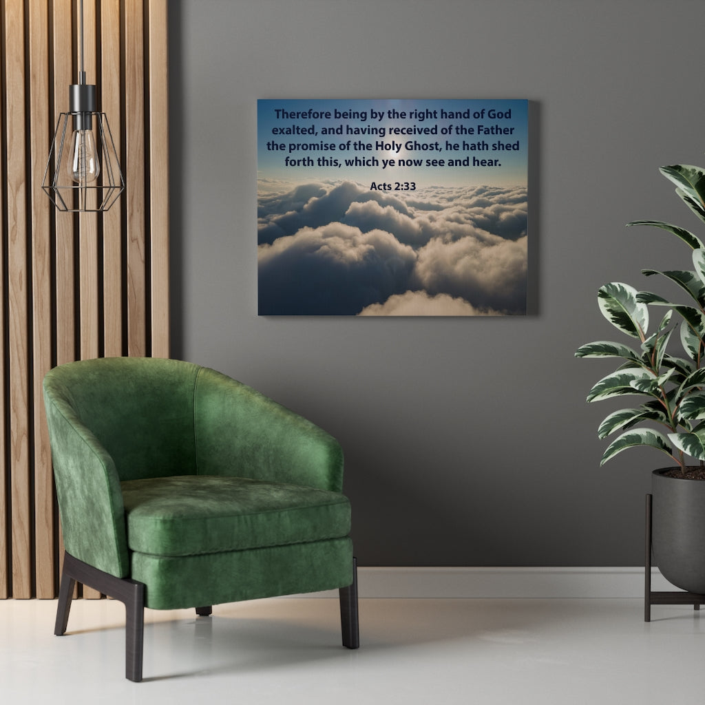 Scripture Walls See and Hear Acts 2:33 Christian Home Decor Bible Art Unframed-Express Your Love Gifts