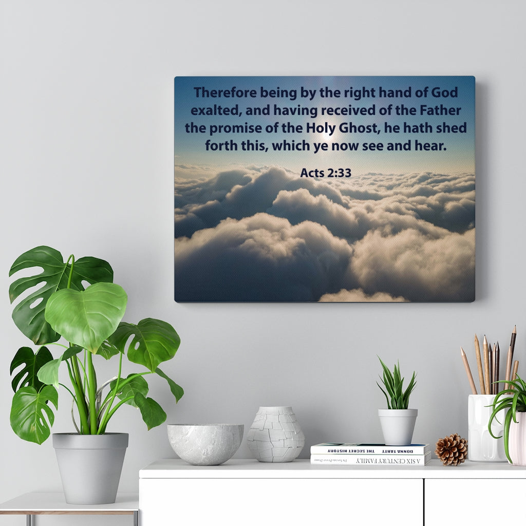 Scripture Walls See and Hear Acts 2:33 Christian Home Decor Bible Art Unframed-Express Your Love Gifts