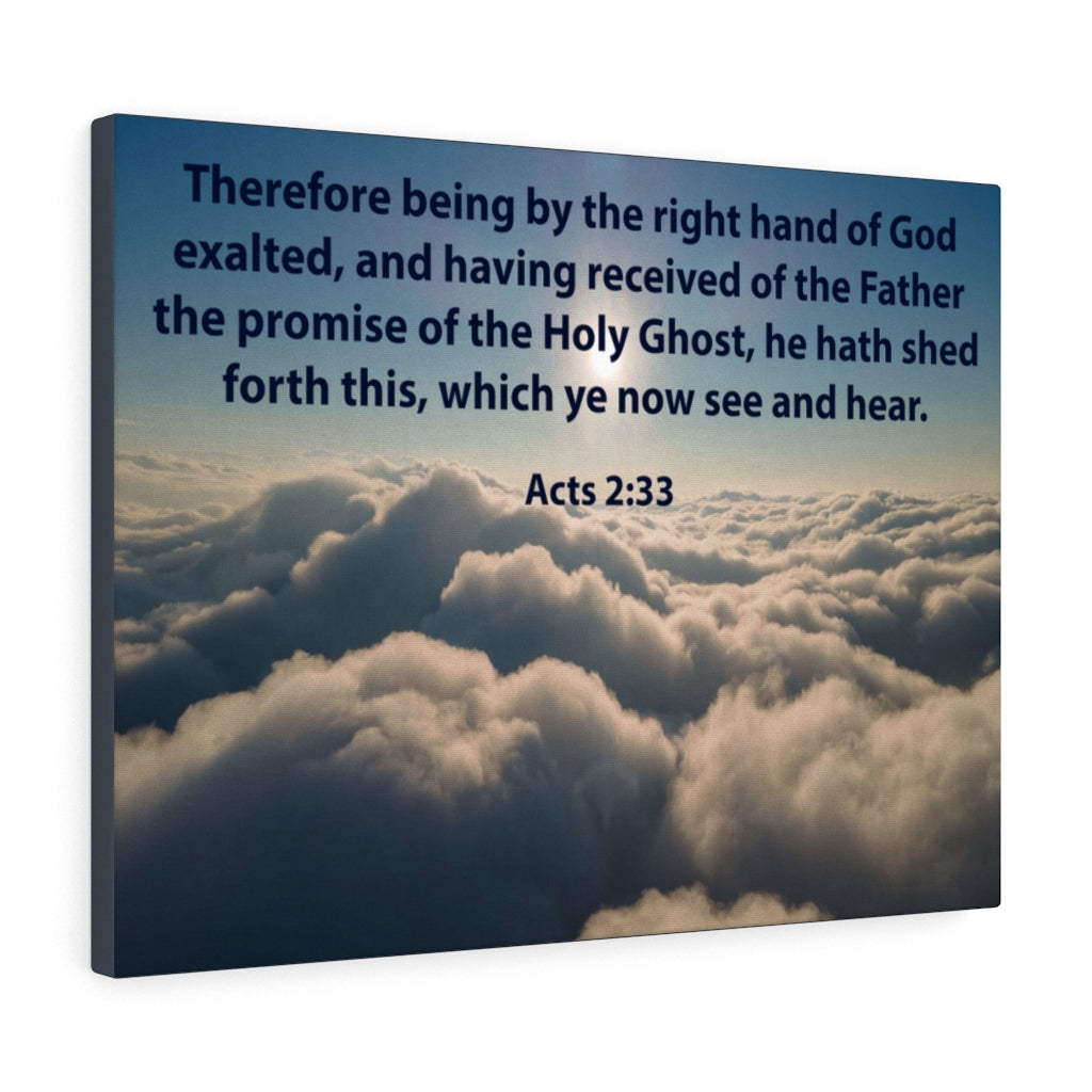 Scripture Walls See and Hear Acts 2:33 Christian Home Decor Bible Art Unframed-Express Your Love Gifts