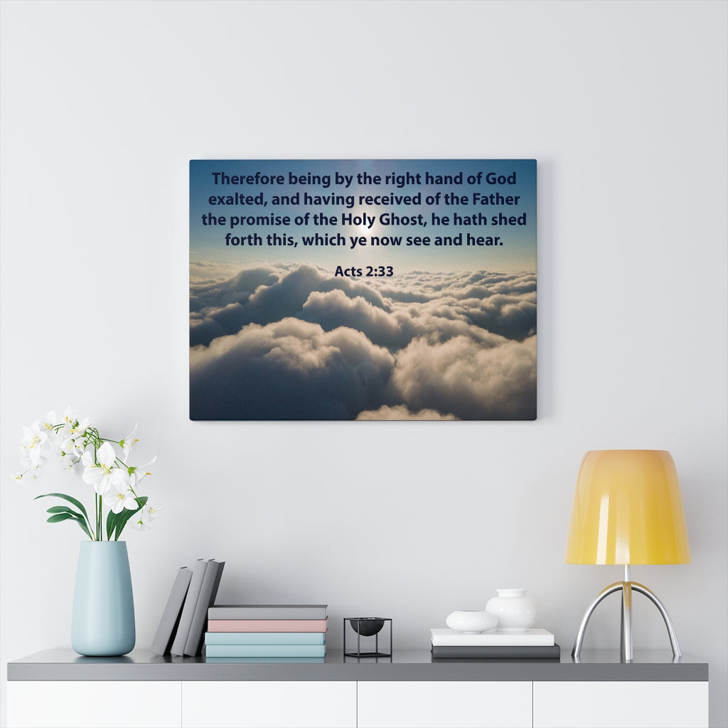 Scripture Walls See and Hear Acts 2:33 Christian Home Decor Bible Art Unframed-Express Your Love Gifts