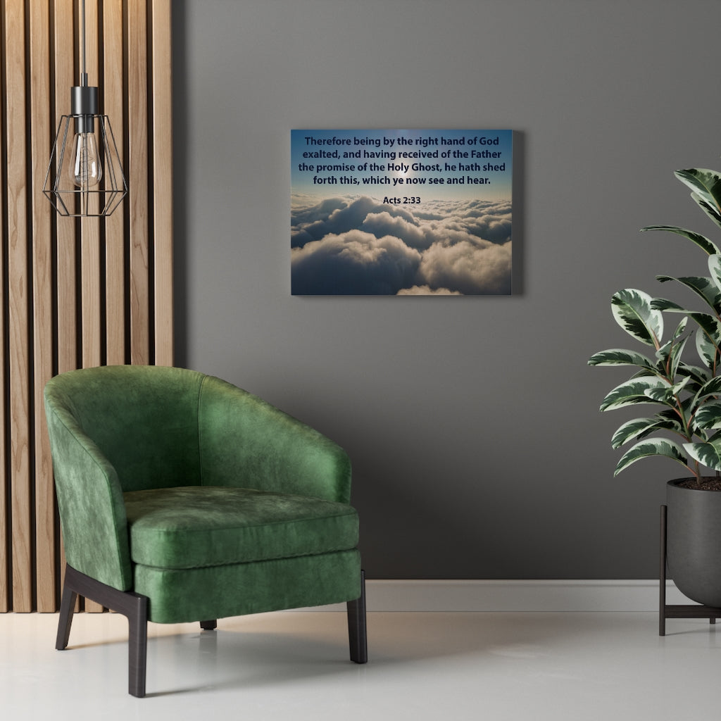 Scripture Walls See and Hear Acts 2:33 Christian Home Decor Bible Art Unframed-Express Your Love Gifts