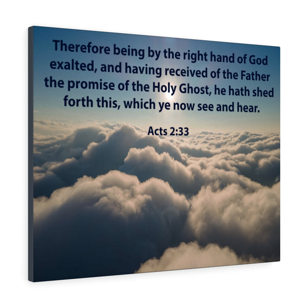 Scripture Walls See and Hear Acts 2:33 Christian Home Decor Bible Art Unframed-Express Your Love Gifts