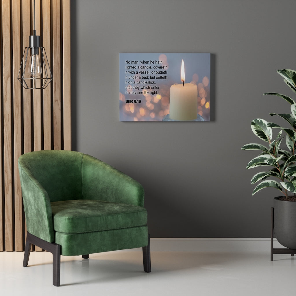 Scripture Walls See The Light Luke 8:16 Christian Wall Art Print Ready to Hang Unframed-Express Your Love Gifts