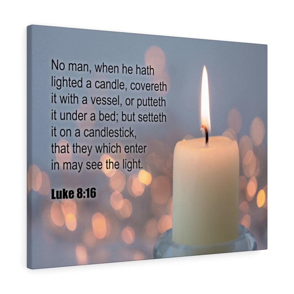 Scripture Walls See The Light Luke 8:16 Christian Wall Art Print Ready to Hang Unframed-Express Your Love Gifts