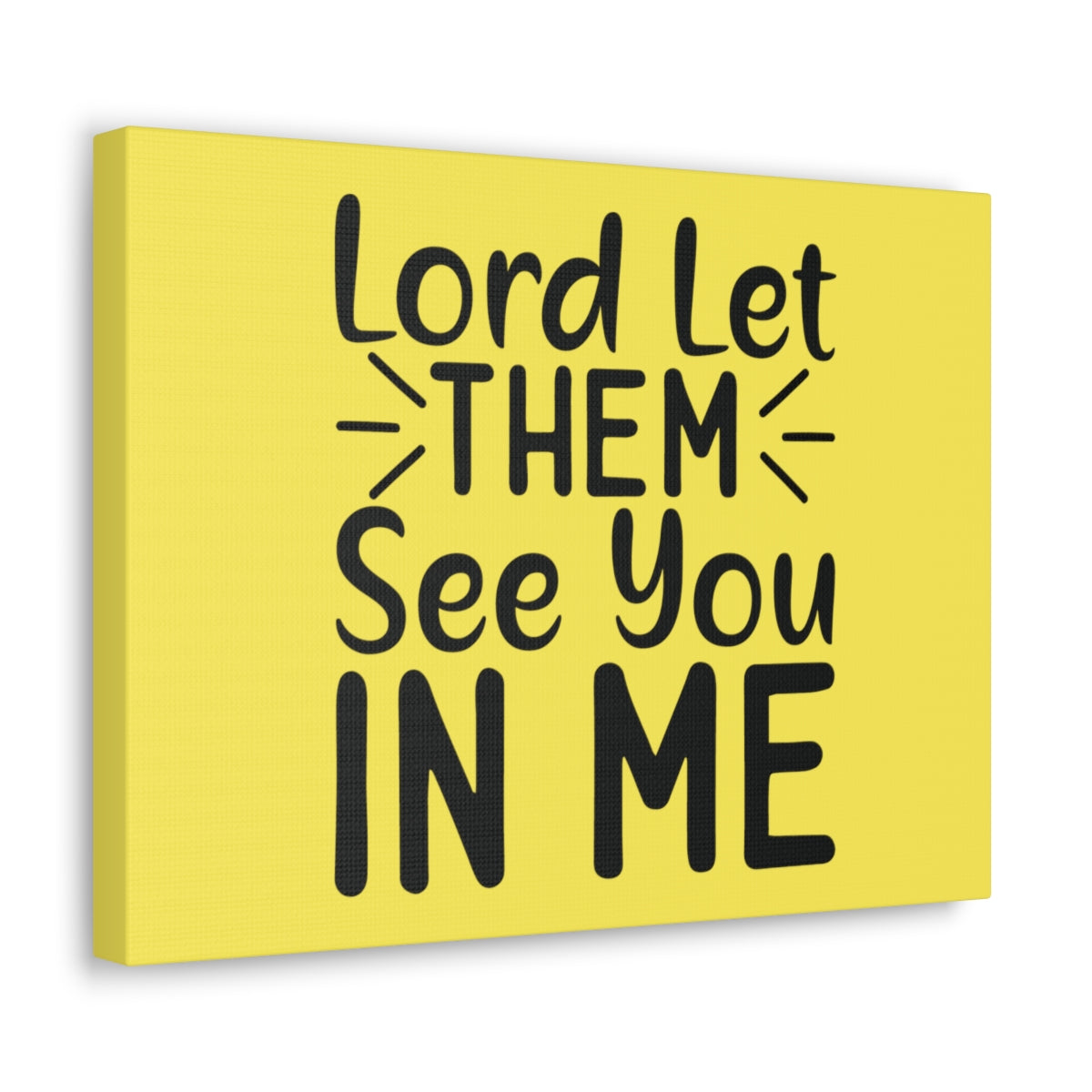 Scripture Walls See You In Me Yellow John 17:23 Bible Canvas Christian Wall Art Ready to Hang Unframed-Express Your Love Gifts