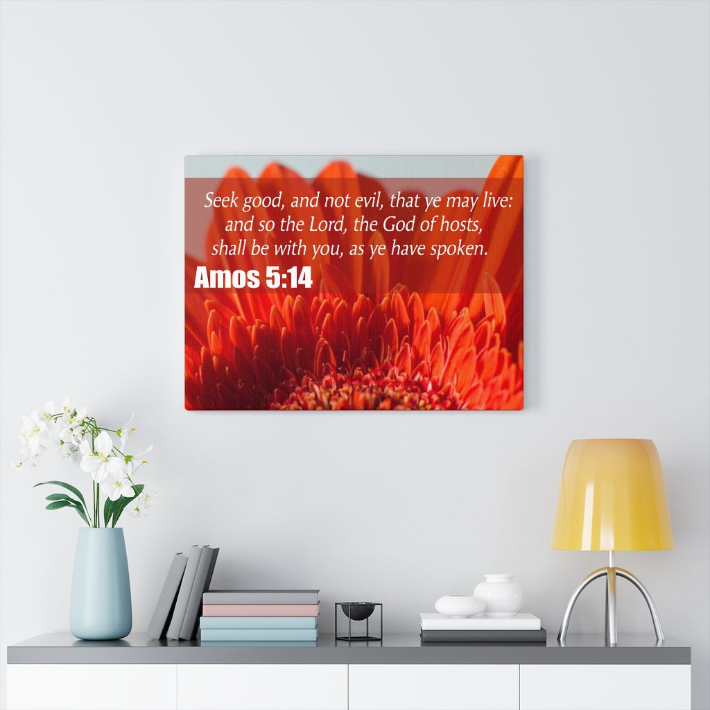 Scripture Walls Seek Good Amos 5:14 Christian Wall Art Print Ready to Hang Unframed-Express Your Love Gifts