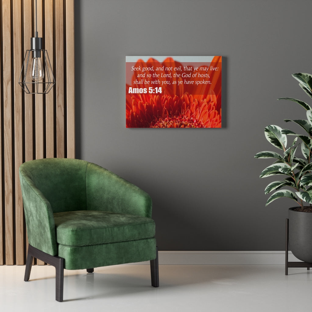 Scripture Walls Seek Good Amos 5:14 Christian Wall Art Print Ready to Hang Unframed-Express Your Love Gifts