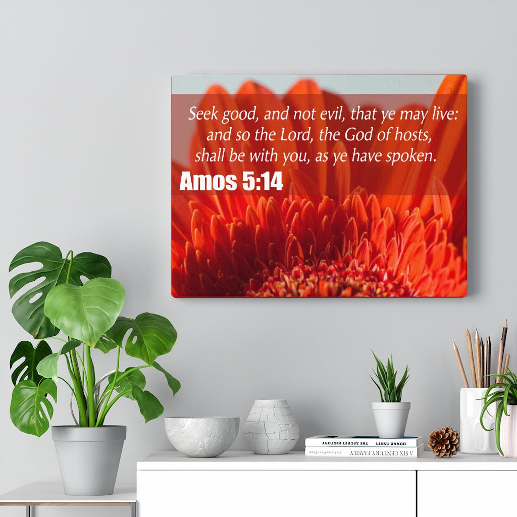 Scripture Walls Seek Good Amos 5:14 Christian Wall Art Print Ready to Hang Unframed-Express Your Love Gifts