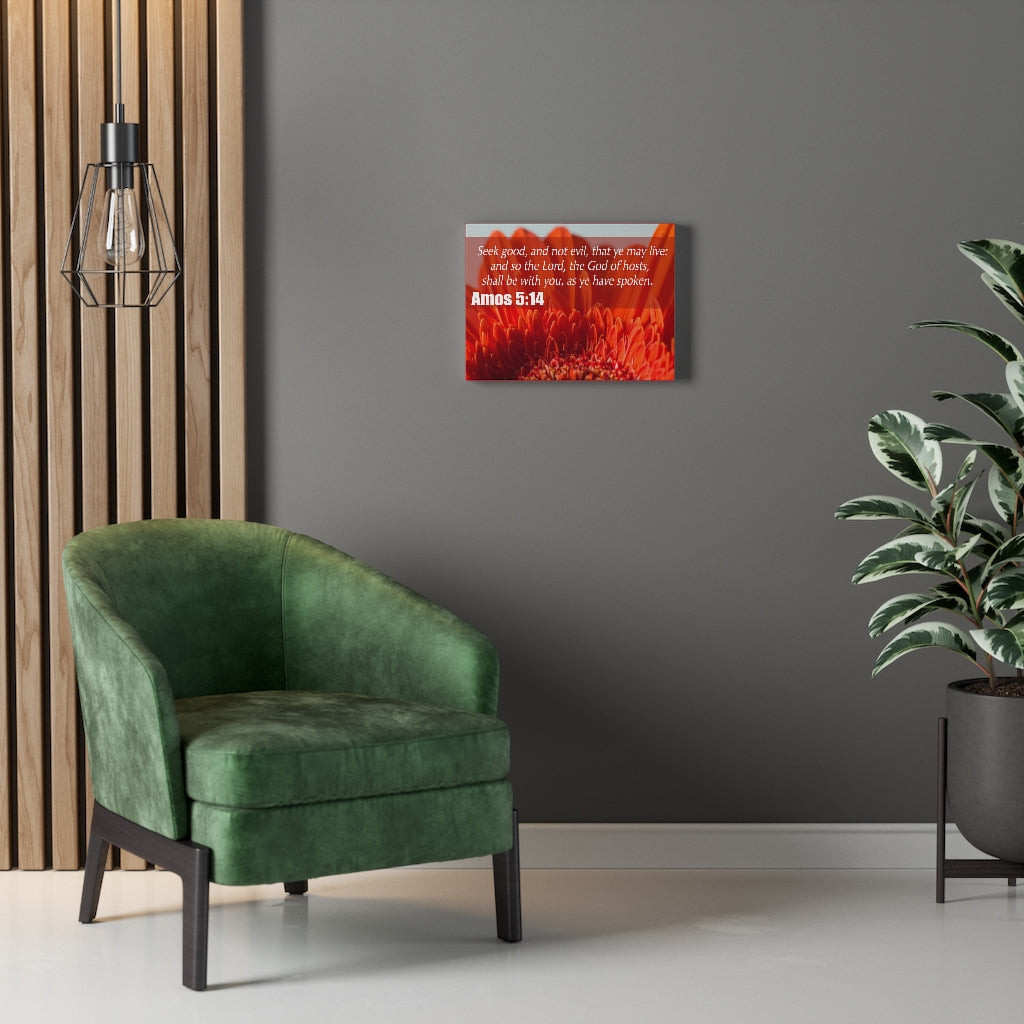 Scripture Walls Seek Good Amos 5:14 Christian Wall Art Print Ready to Hang Unframed-Express Your Love Gifts