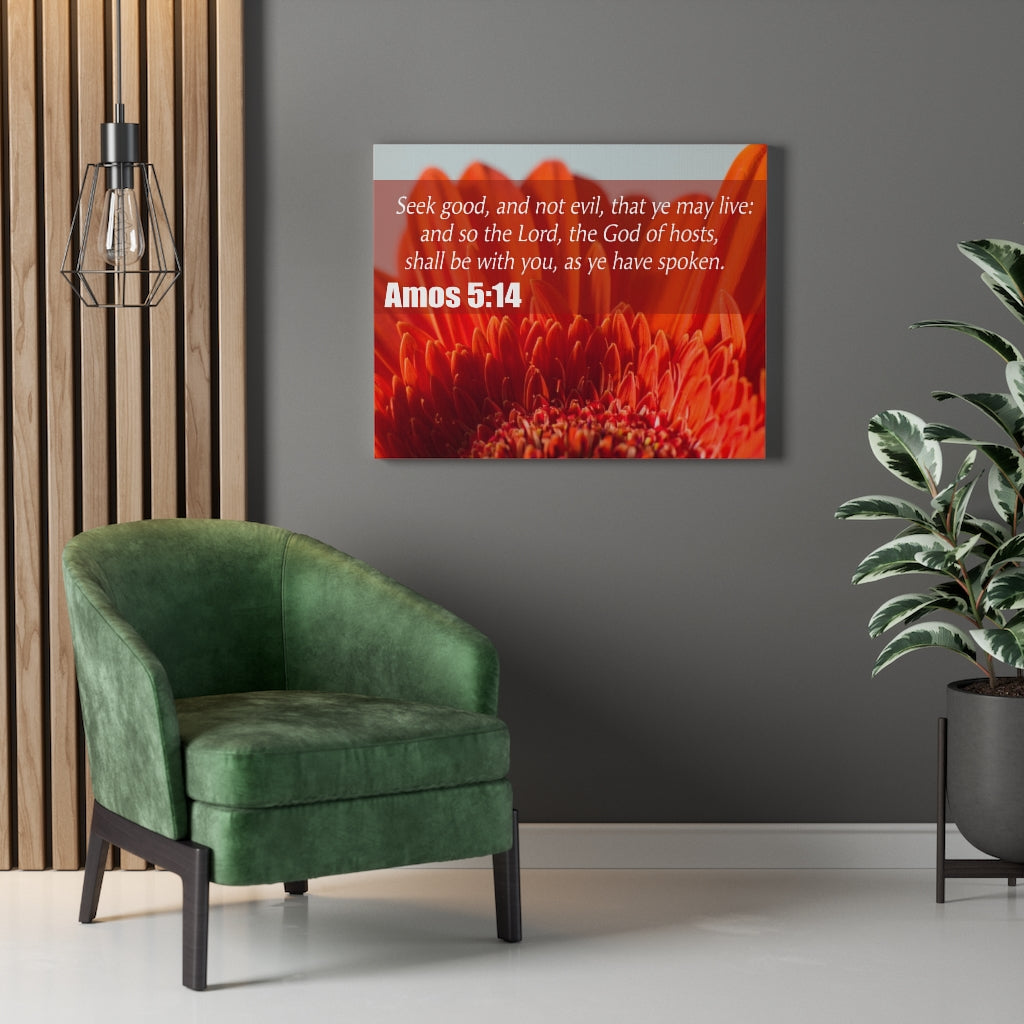 Scripture Walls Seek Good Amos 5:14 Christian Wall Art Print Ready to Hang Unframed-Express Your Love Gifts