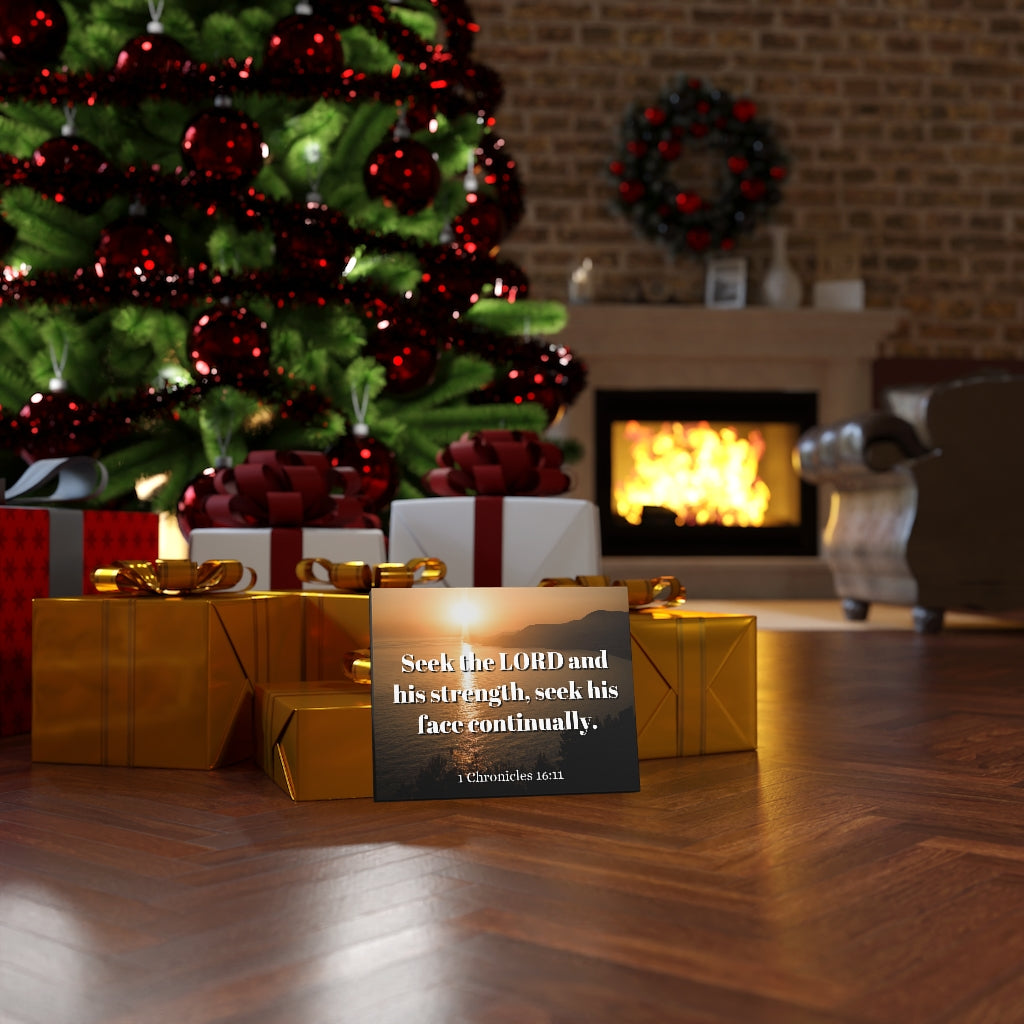 Scripture Walls Seek The Lord Continually 1 Chronicles 16:11 Bible Verse Canvas Christian Wall Art Ready to Hang Unframed-Express Your Love Gifts