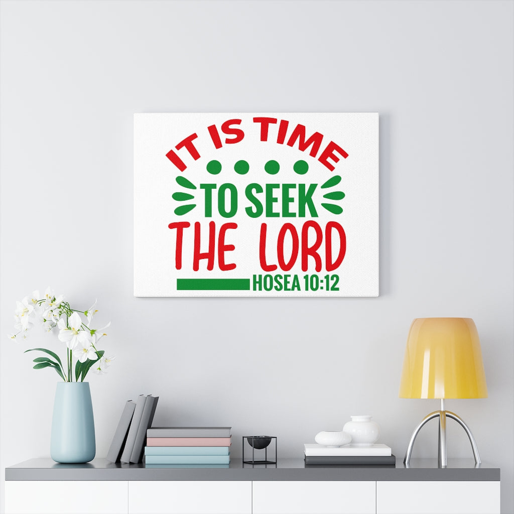 Scripture Walls Seek The Lord Hosea 10:12 Bible Verse Canvas Christian Wall Art Ready to Hang Unframed-Express Your Love Gifts