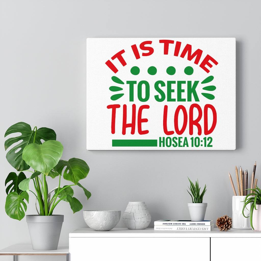 Scripture Walls Seek The Lord Hosea 10:12 Bible Verse Canvas Christian Wall Art Ready to Hang Unframed-Express Your Love Gifts