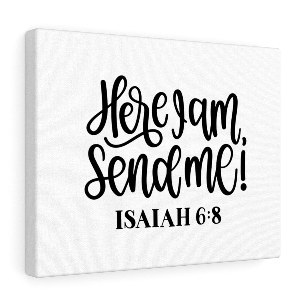 Scripture Walls Send Isaiah 6:8 Bible Verse Canvas Christian Wall Art Ready to Hang Unframed-Express Your Love Gifts