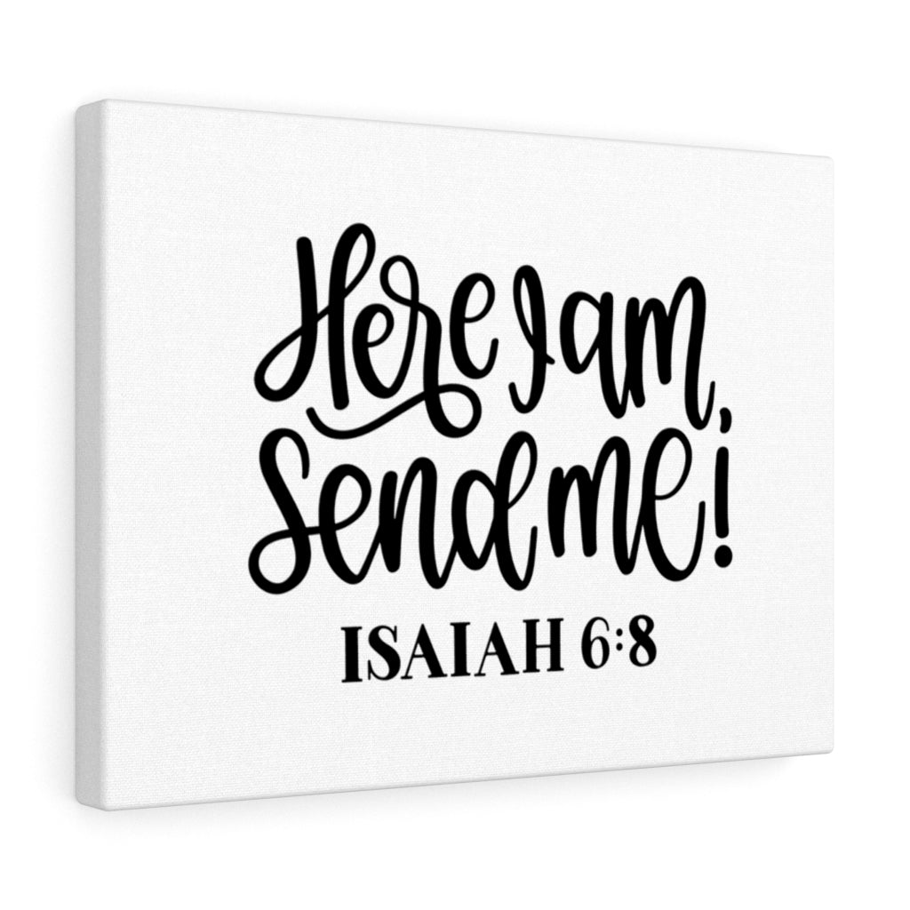 Scripture Walls Send Isaiah 6:8 Bible Verse Canvas Christian Wall Art Ready to Hang Unframed-Express Your Love Gifts