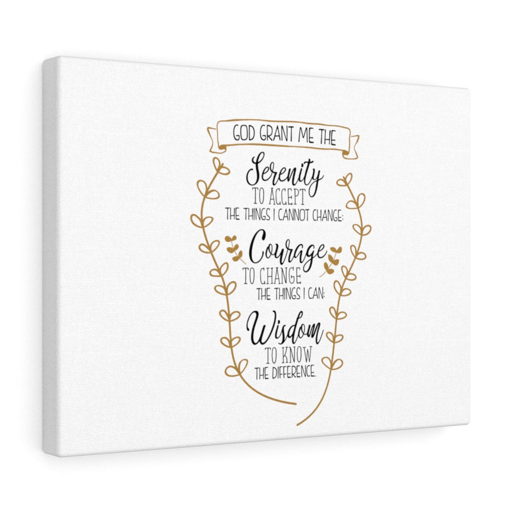 Scripture Walls Serenity Courage Wisdom Bible Verse Canvas Christian Wall Art Ready to Hang Unframed-Express Your Love Gifts