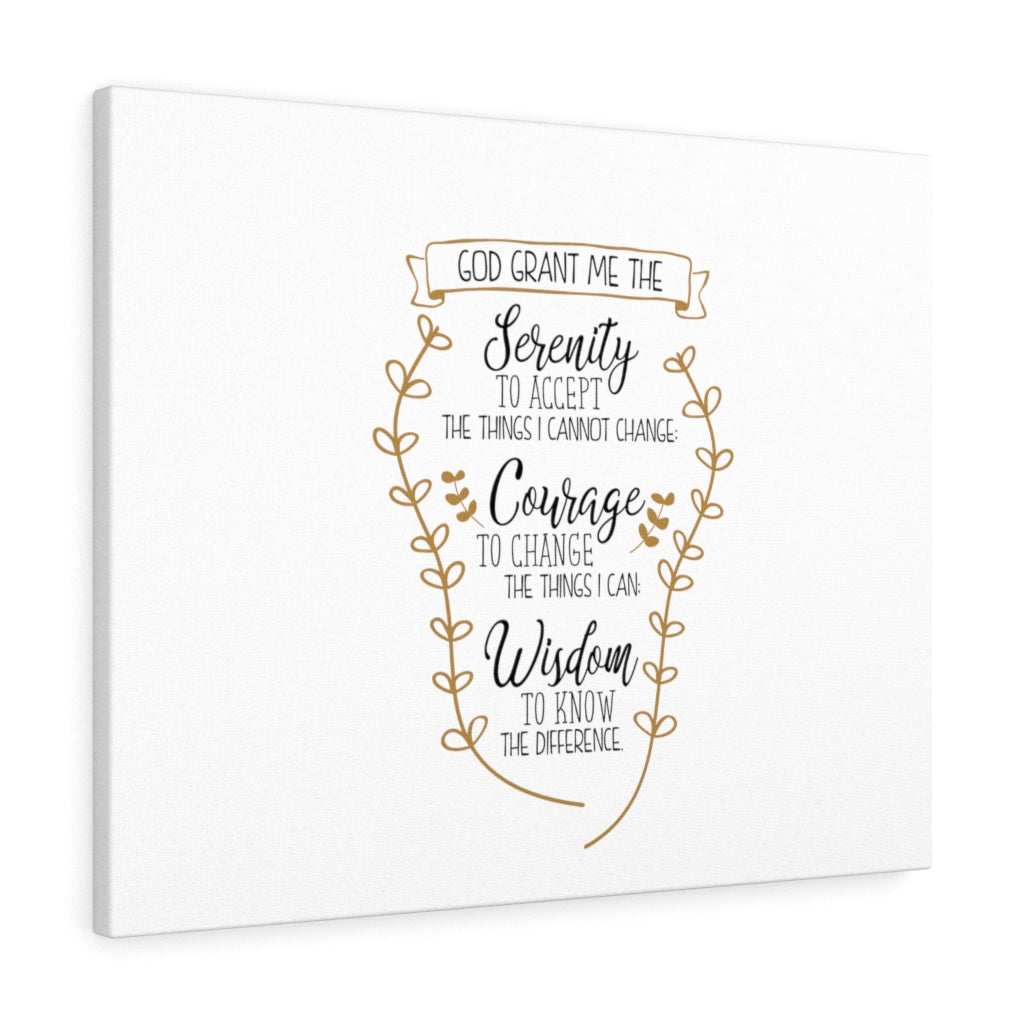 Scripture Walls Serenity Courage Wisdom Bible Verse Canvas Christian Wall Art Ready to Hang Unframed-Express Your Love Gifts