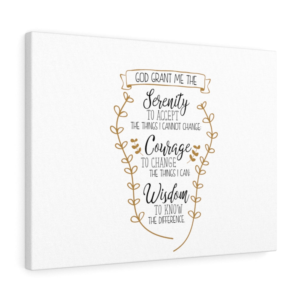 Scripture Walls Serenity Courage Wisdom Bible Verse Canvas Christian Wall Art Ready to Hang Unframed-Express Your Love Gifts