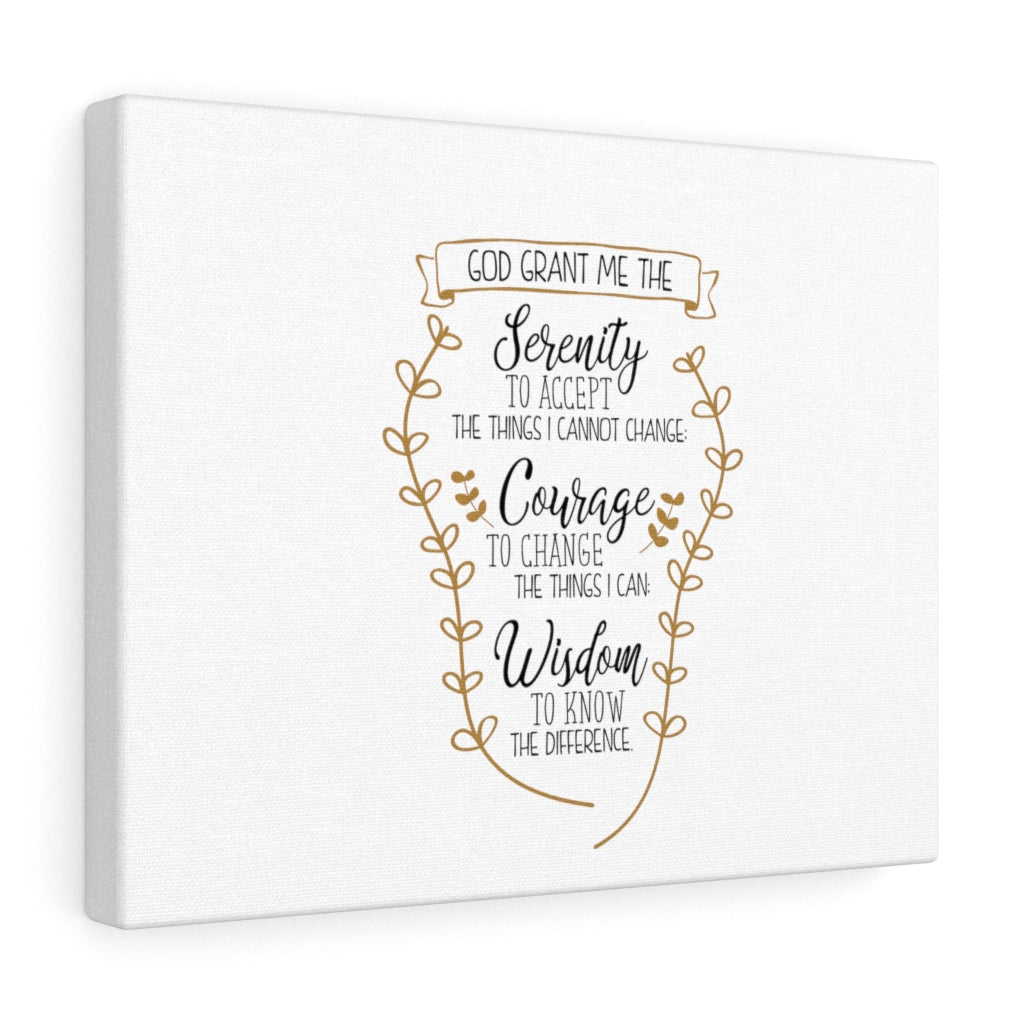 Scripture Walls Serenity Courage Wisdom Bible Verse Canvas Christian Wall Art Ready to Hang Unframed-Express Your Love Gifts