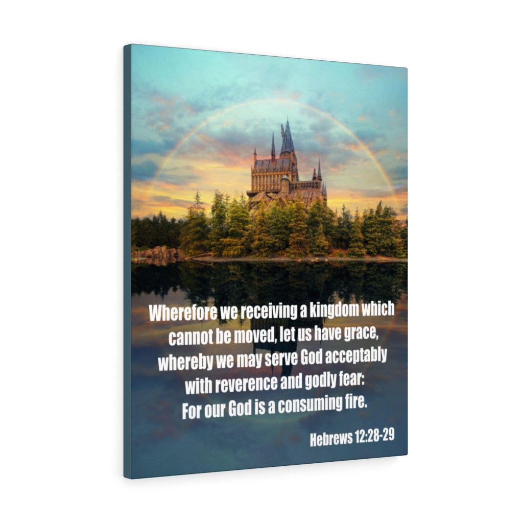 Scripture Walls Serve God Hebrews 12:28-29 Wall Art Christian Home Decor Unframed-Express Your Love Gifts