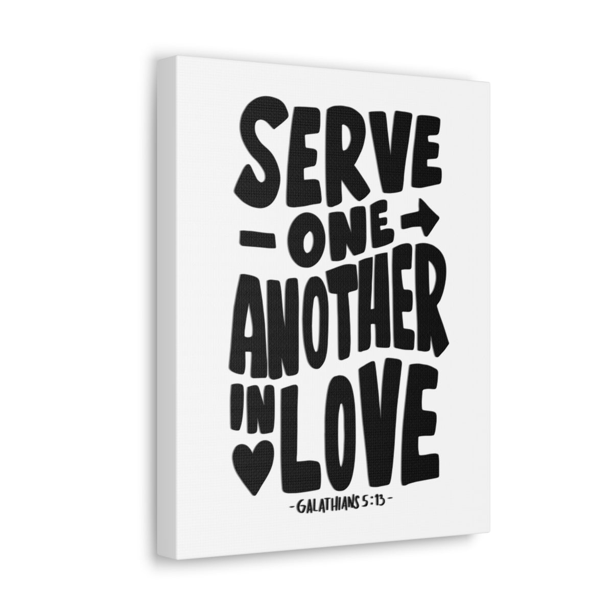 Scripture Walls Serve One Another Galatians 5:13 Bible Verse Canvas Christian Wall Art Ready to Hang Unframed-Express Your Love Gifts