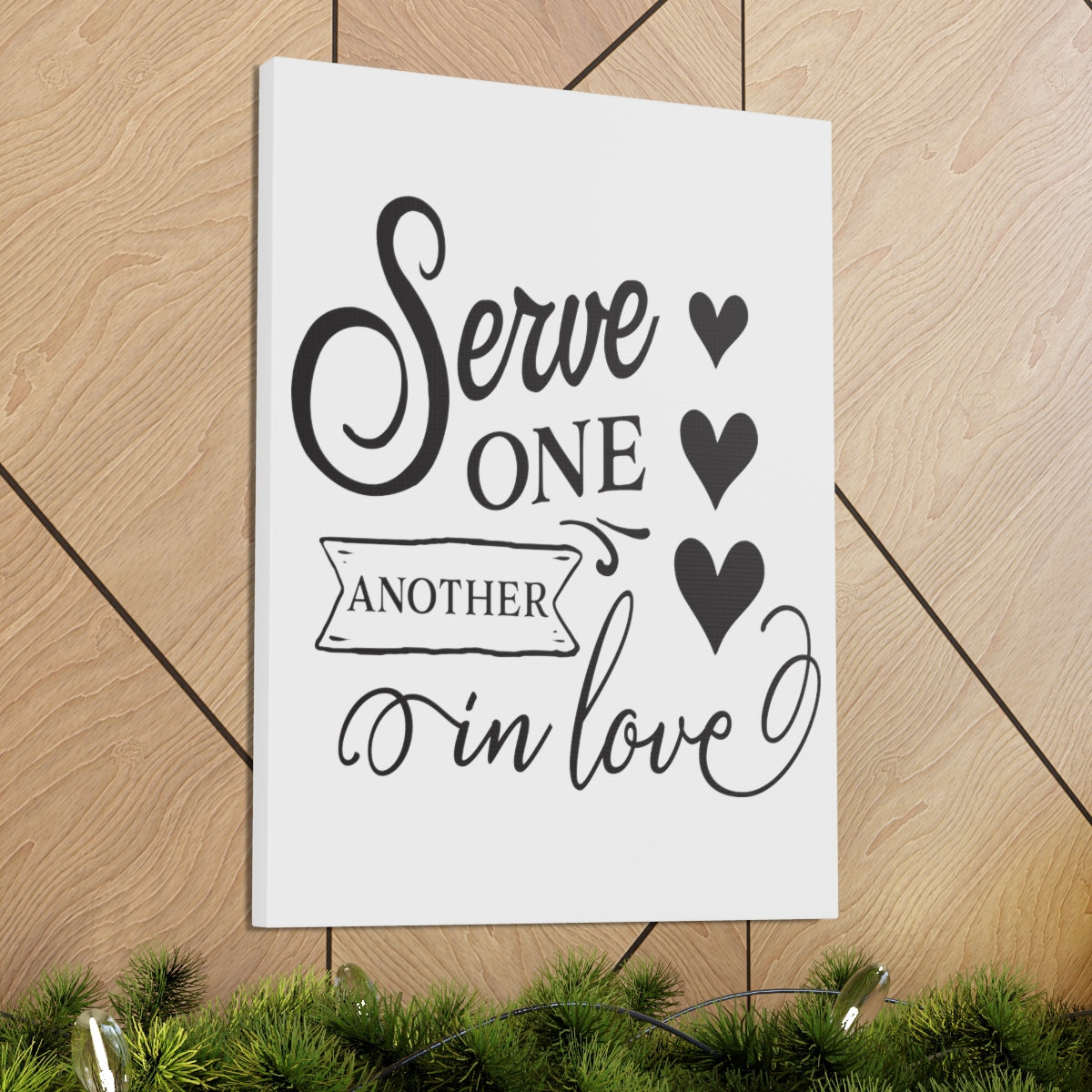 Scripture Walls Serve One Another Matthew 5:44 Christian Wall Art Print Ready to Hang Unframed-Express Your Love Gifts