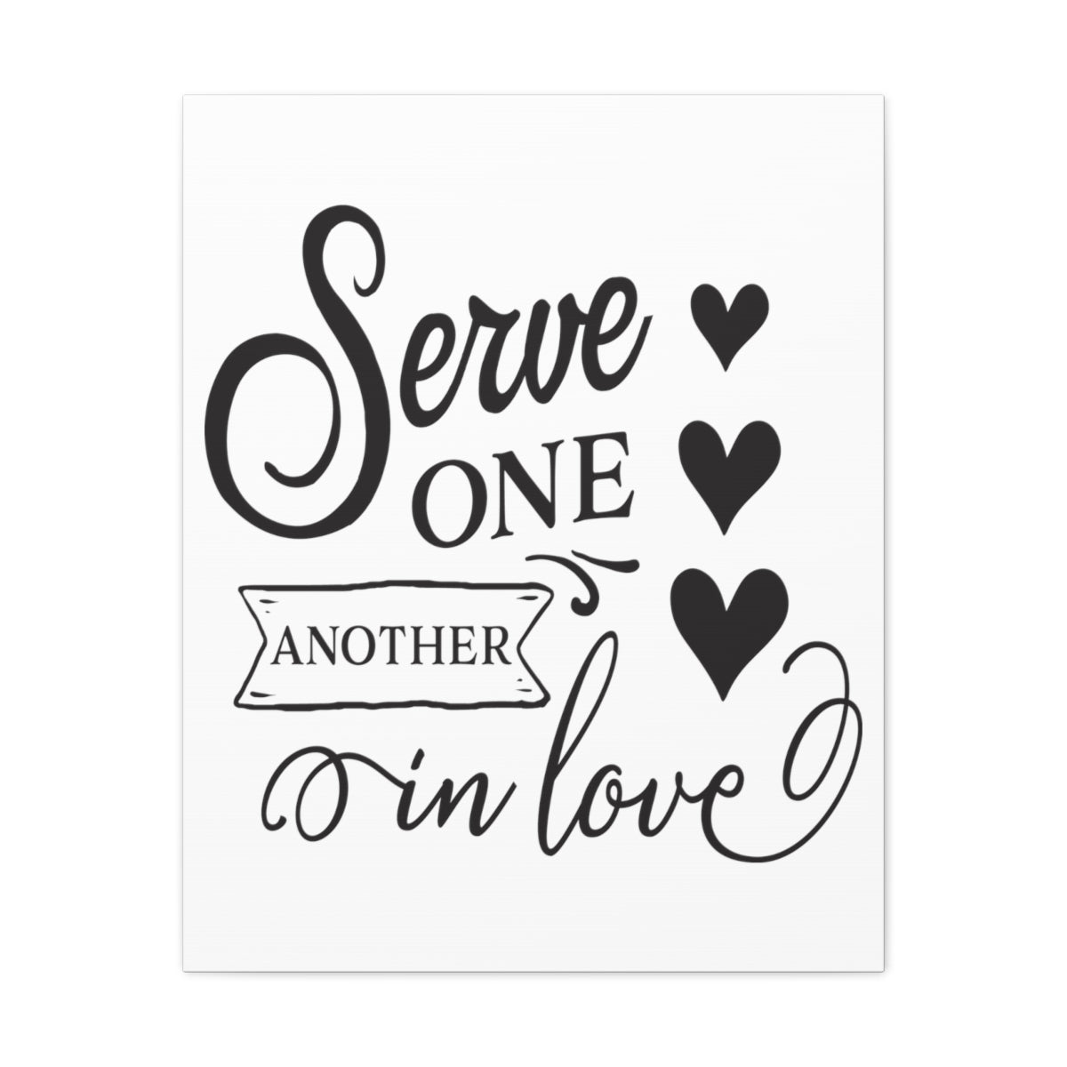 Scripture Walls Serve One Another Matthew 5:44 Christian Wall Art Print Ready to Hang Unframed-Express Your Love Gifts