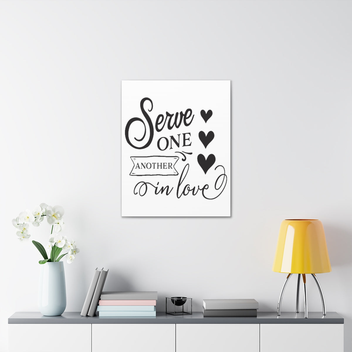 Scripture Walls Serve One Another Matthew 5:44 Christian Wall Art Print Ready to Hang Unframed-Express Your Love Gifts