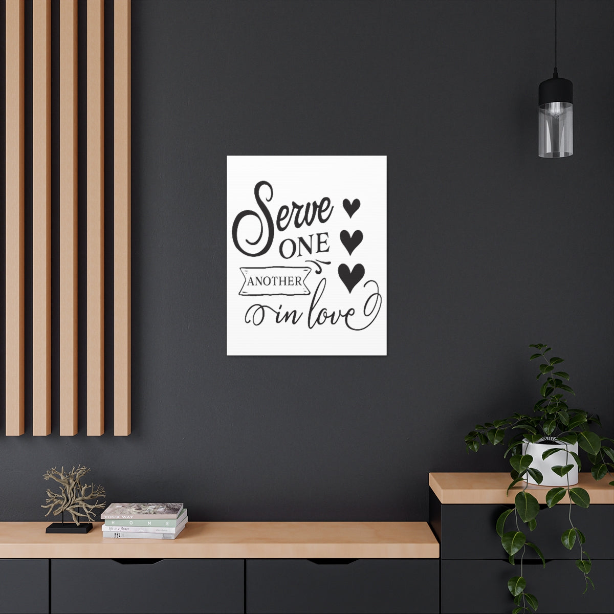Scripture Walls Serve One Another Matthew 5:44 Christian Wall Art Print Ready to Hang Unframed-Express Your Love Gifts