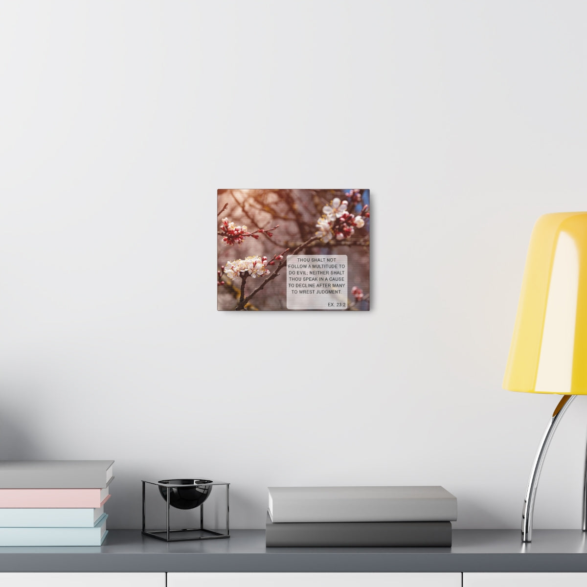 Scripture Walls Shalt Not Follow Exodus 23:2 Bible Verse Canvas Christian Wall Art Bible Verse Print Ready To Hang Unframed-Express Your Love Gifts