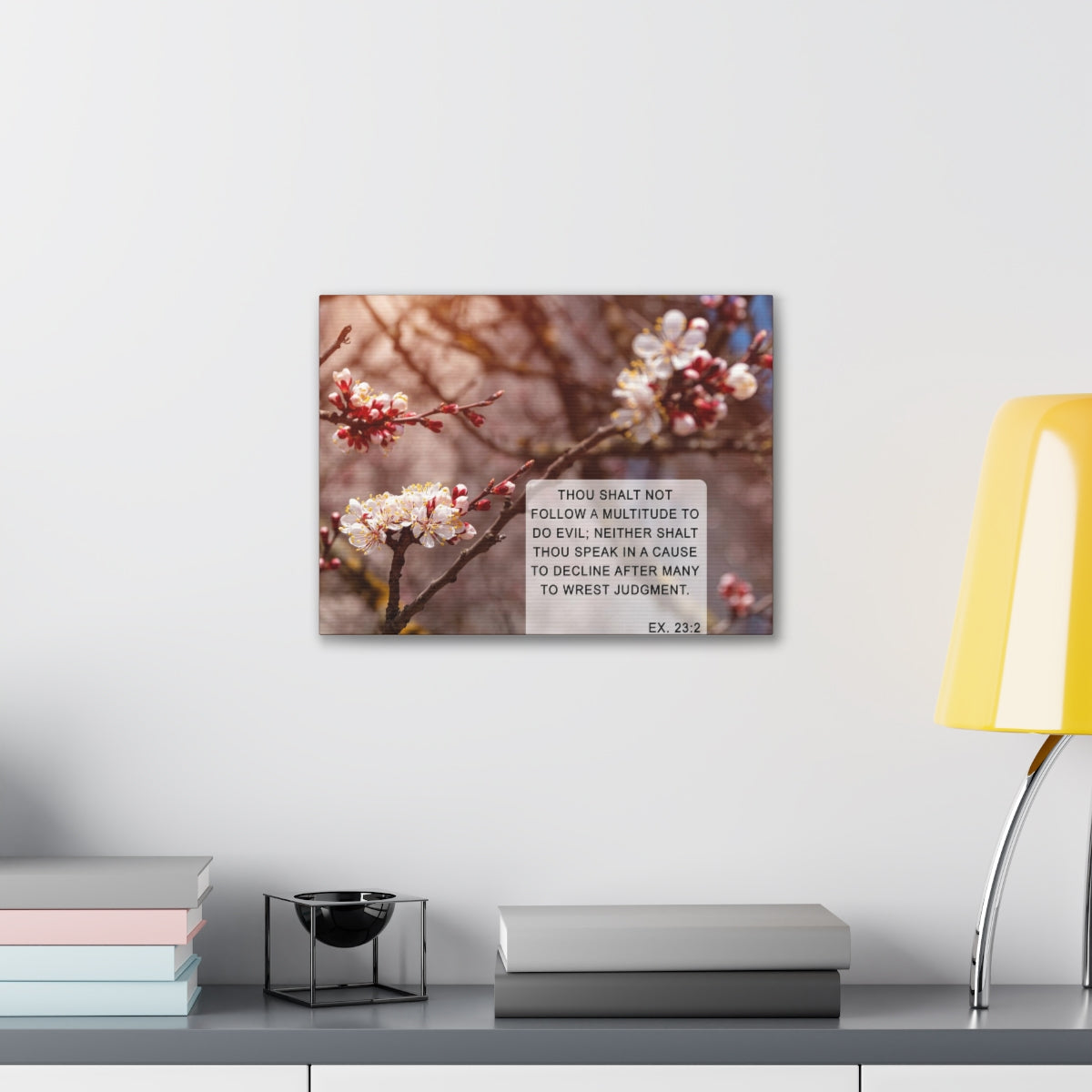 Scripture Walls Shalt Not Follow Exodus 23:2 Bible Verse Canvas Christian Wall Art Bible Verse Print Ready To Hang Unframed-Express Your Love Gifts
