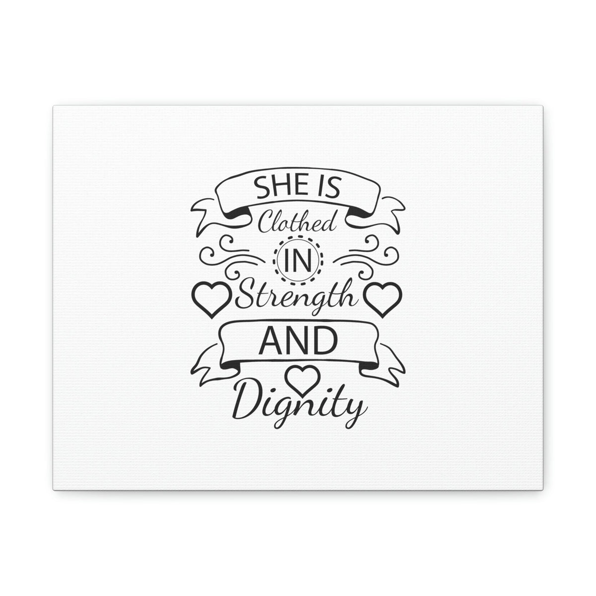 Scripture Walls She Is Clothed In Strength And Dignity Proverbs 31:25 Christian Wall Art Bible Verse Print Ready to Hang Unframed-Express Your Love Gifts