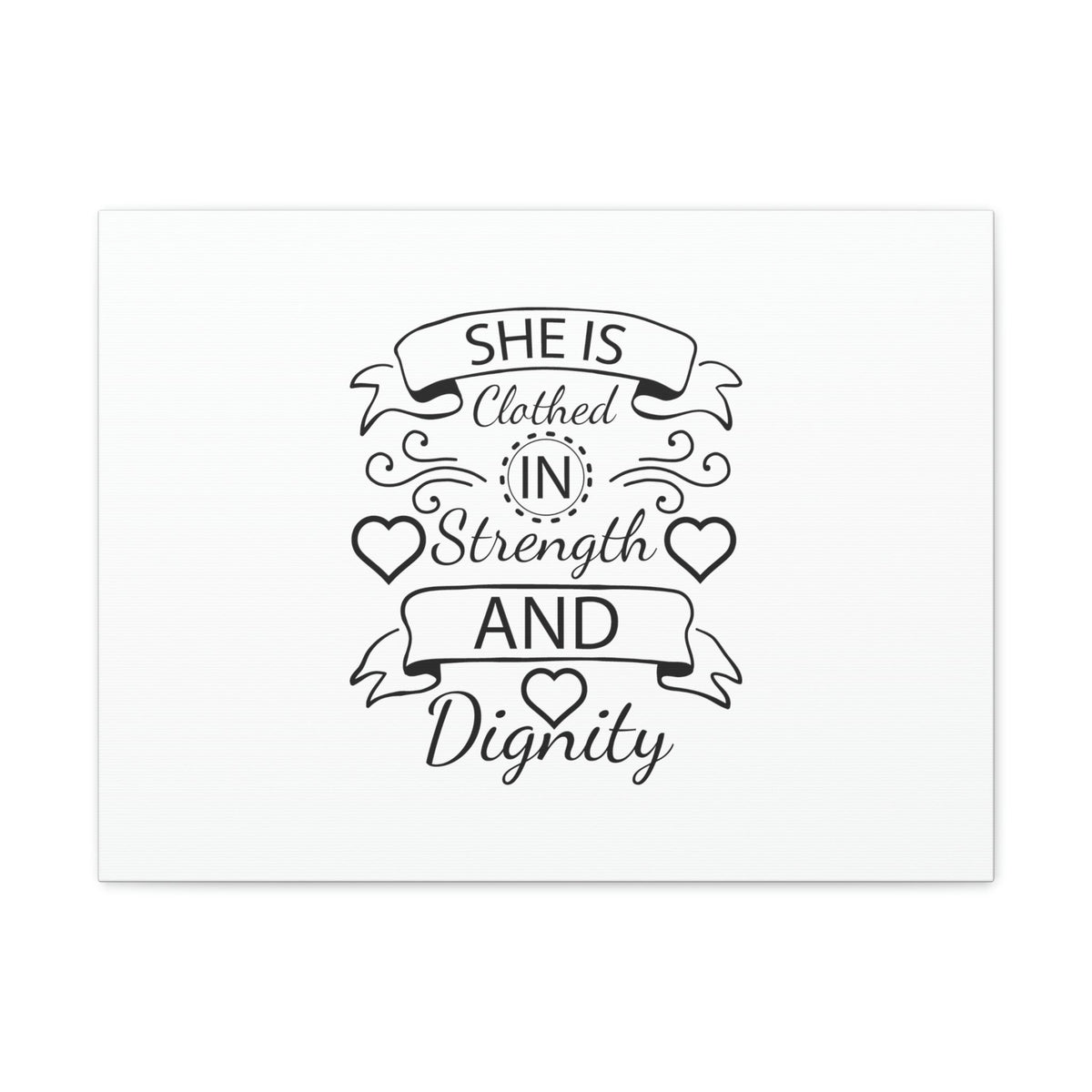 Scripture Walls She Is Clothed In Strength And Dignity Proverbs 31:25 Christian Wall Art Bible Verse Print Ready to Hang Unframed-Express Your Love Gifts