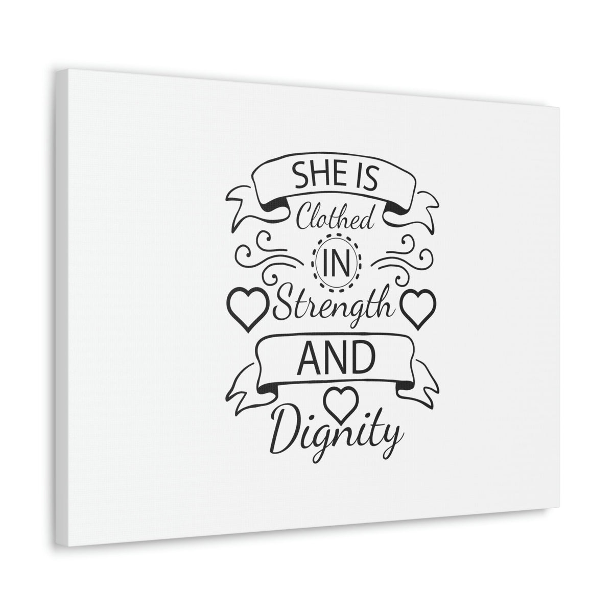 Scripture Walls She Is Clothed In Strength And Dignity Proverbs 31:25 Christian Wall Art Bible Verse Print Ready to Hang Unframed-Express Your Love Gifts